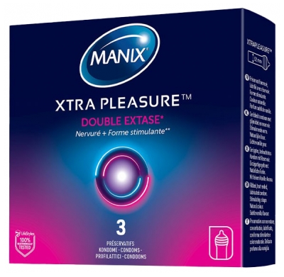 MANIX Xtra Pleasure 3 préservatifs