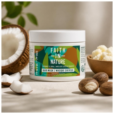 Faith in Nature Masque Capillaire Coco et Beurre de Karité 300 ml