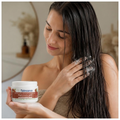 Natessance Masque Capillaire Nutrition - Argan & Kératine Végétale