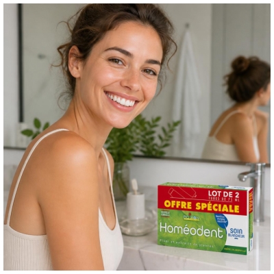 Boiron Homéodent® Soin Blancheur 2 Tubes de 75 ml