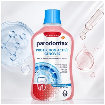 Parodontax Bain de Bouche Protection Active Gencives 500 Ml 