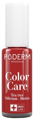 Poderm Color Care Vernis Soin Tea Trea 8 ml - Couleur : 253 : Rouge Allure
