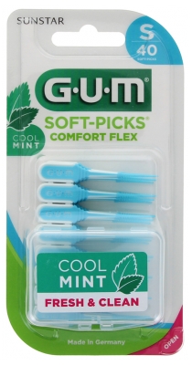 Gum Bâtonnet Interdentaire Soft-Picks® Comfort Flex Mint Médium - 40 Unités - Taille : Small