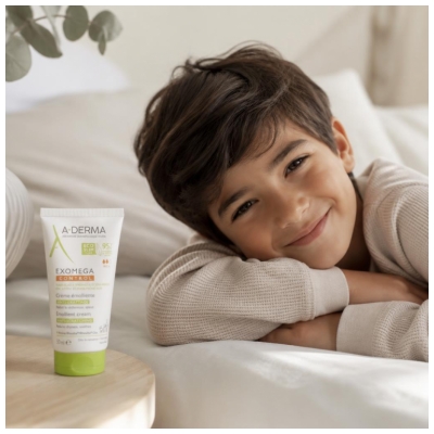 A-DERMA Exomega Control Crème Émolliente Anti-Grattage Peaux Sèches Eczéma 50 ml