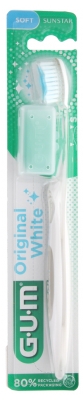 Gum Brosse à Dents Original White Souple Compacte - Couleur : Blanc