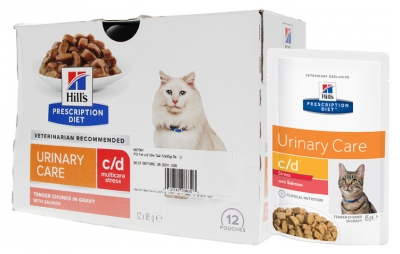 Hill's Prescription Diet Urinary Care c/d Saumon 12 Sachets de 85 g