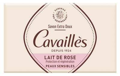 Rogé Cavaillès Savon Surgras Extra Doux Lait de Rose Peaux Sensibles 250 g