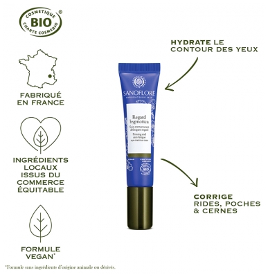 Sanoflore Hypnotica Regard Contour Des Yeux Anti-Cernes Anti-Rides Certifié Bio 15 ml