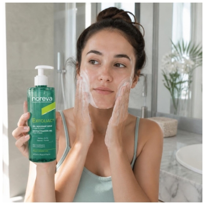Noreva Exfoliac Gel Moussant Doux Peaux à Imperfections 400 ml