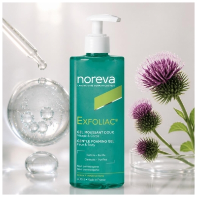 Noreva Exfoliac Gel Moussant Doux Peaux à Imperfections 400 ml