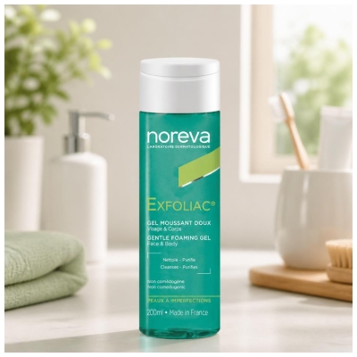 Noreva Exfoliac Gel Moussant Doux Peaux à Imperfections 200 ml