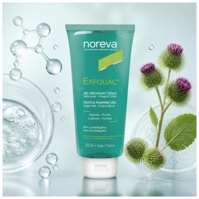 Noreva Exfoliac Gel Moussant Doux Peaux à Imperfections 100 ml