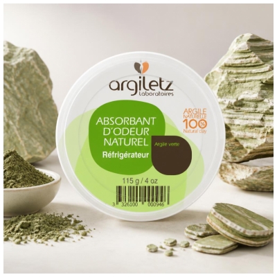 Argiletz Absorbant Odeur Réfrigérateur Argile Verte 115 g