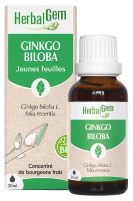 Herbalgem Ginkgo Biloba Bio Macérats-Mères de Gemmothérapie Concentrée 30 ml