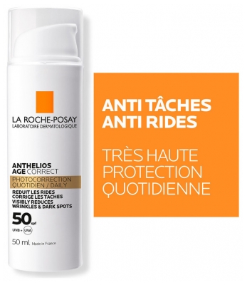 La Roche-Posay Anthelios Âge Correct Soin Solaire Quotidien Photocorrection Spf50 50 ml