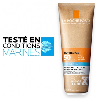 La Roche-Posay Anthelios Crème Solaire en Lait Hydratant Corps Spf50+ Sans Parfum 250 ml Tube Eco-Responsable