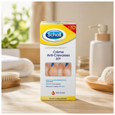 Scholl Crème Anti-Crevasses K+ 120 ml