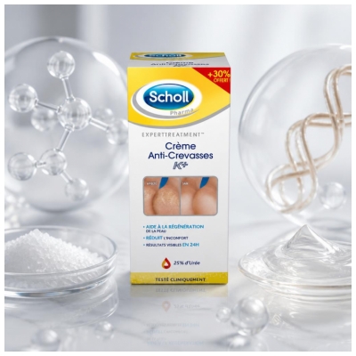 Scholl Crème Anti-Crevasses K+ 120 ml