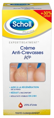 Scholl Crème Anti-Crevasses K+ 120 ml