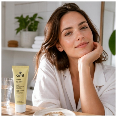 Avril Crème de Jour Visage Peaux Normales à Mixtes Bio 50 ml