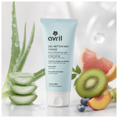 Avril Gel Nettoyant Visage Sans Savon Bio 100 ml 