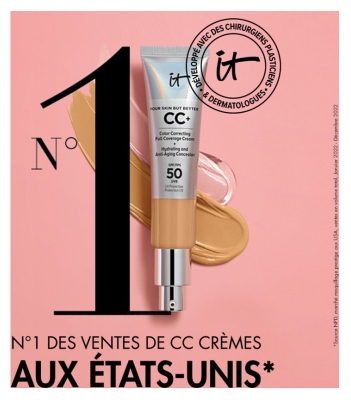 It Cosmetics Your Skin But Better Cc+ Cream SPF 50+ Cc Crème Correctrice Haute Couvrance 32 ml - Teinte : Light Medium