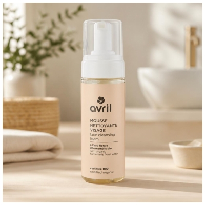 Avril Mousse Nettoyante Démaquillante Bio 150 ml