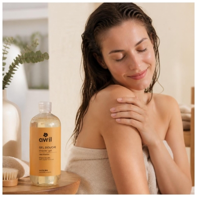 Avril Gel Douche Parfum Cœur d'Abricot Bio 500 ml