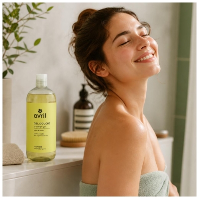Avril Gel Douche Parfum Zeste de Citron Bio 500 ml