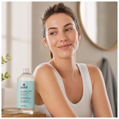 Avril Eau Micellaire Démaquillant Nettoyant Bio 500 ml