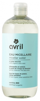 Avril Eau Micellaire Démaquillant Nettoyant Bio 500 ml
