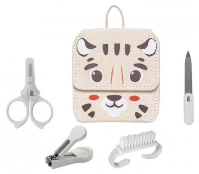 Plic Set Manucure Bébé 4 accessoires - Modèle : Tigre