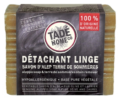 Tadé Home Savon d'Alep à la Terre de Sommières Détachant Linge 250 g