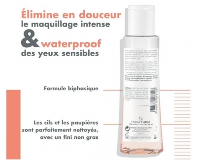 Avène Eau Thermale - Les Essentiels - Démaquillant Yeux Intense Waterproof - Yeux Sensibles et Porteurs de Lentilles 125 ml