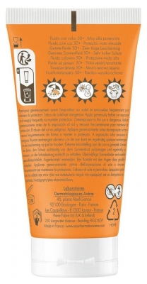 Avène Eau Thermale - Solaire - Fluide 50+ Uvb Uva Lumière Bleue Hev Peaux Sensibles Normales Teinté 50 ml