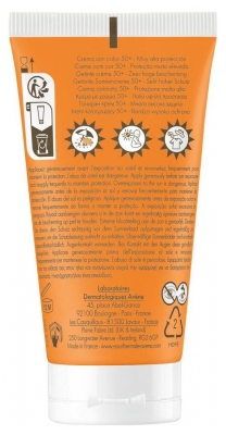 Avène Eau Thermale - Solaire - Crème 50+ Uvb Uva Lumière Bleue Hev Peaux Sensibles Sèches Teintée 50 ml