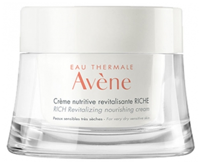 Avène Eau Thermale - Les Essentiels - Crème Nutritive Revitalisante Riche - Peaux Trèsèches 50 ml