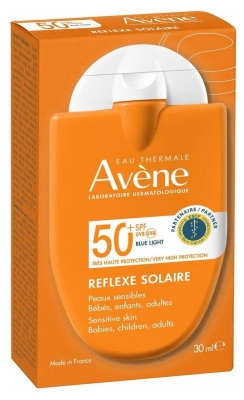 Avène Eau Thermale - Solaire - Réflexe 50+ Uvb Uva Lumière Bleue Hev Peaux Sensibles 30 ml