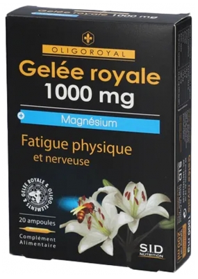 S.i.d Nutrition Oligoroyal Gelée Royale + Magnésium 20 Ampoules