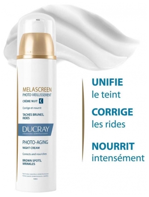 Ducray Melascreen Photo-Vieillissement - Crème Nuit Anti-Taches 50 ml