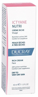 Ducray Ictyane Nutri - Crème Jour Riche Nutritive Visage 40 ml