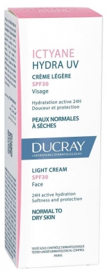 Ducray Ictyane Hydra - Uv Crème Légère Visage Spf30 40 ml