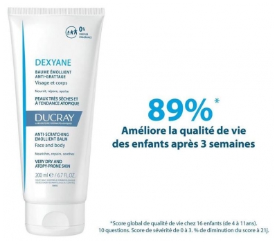 Ducray Dexyane Baume Émollient Anti-Grattage Peaux Trèsèches et à Tendance Atopique 400 ml