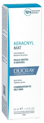 Ducray Keracnyl Émulsion Matifiante Anti-Brillance Peaux Mixtes À Grasses 30 ml