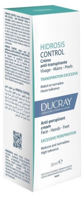 Ducray Crème Visage Mains et Pieds Crème Anti Transpirante Hidrosis Control 50 ml