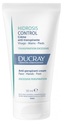 Ducray Crème Visage Mains et Pieds Crème Anti Transpirante Hidrosis Control 50 ml