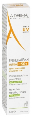 A-Derma Epithélial A.h Ultra 50+ - Crème Réparatrice Protectrice Anti-Marques 40 ml