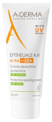 A-Derma Epithélial A.h Ultra 50+ - Crème Réparatrice Protectrice Anti-Marques 100 ml