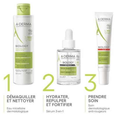 A-Derma Biology Sérum 3-en-1 Hyalu 30 ml