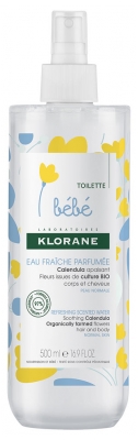 Klorane Calendula Bébé - Eau Fraîche Parfumée au Apaisant - Peau Normale 500 ml